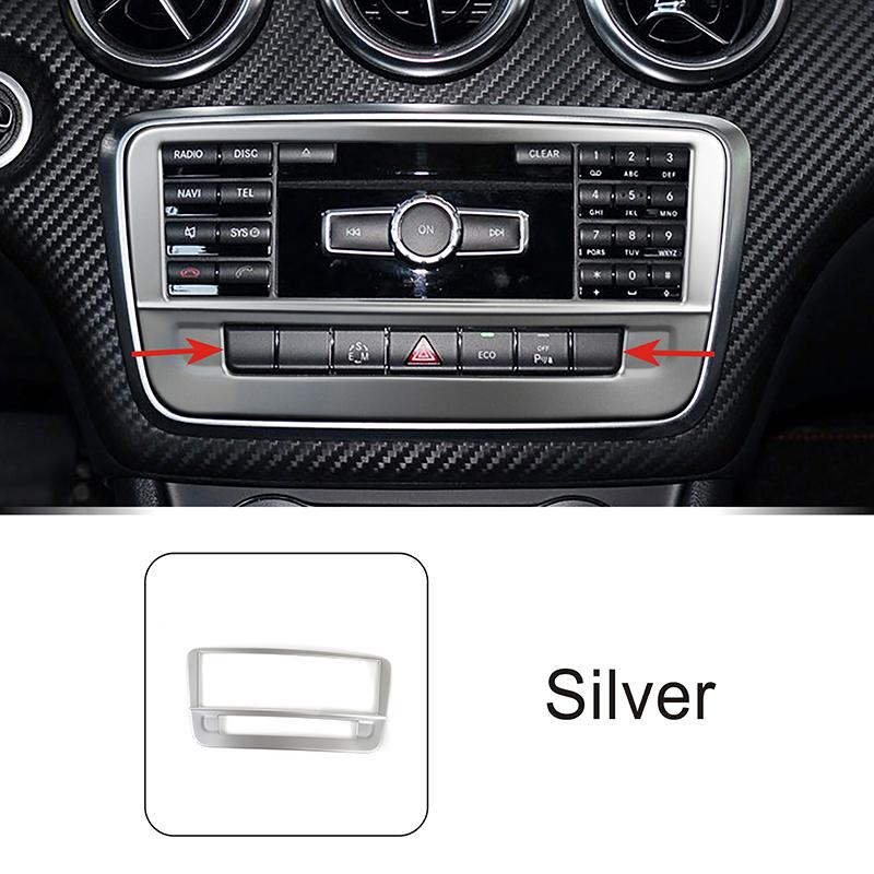 Консоль CD Панель Рамка Украшения Узор Карбон Отделка Для Mercedes Benz A Класс W176 GLA X156 CLA C117 2013-2018 Автомобильные Аксессуары