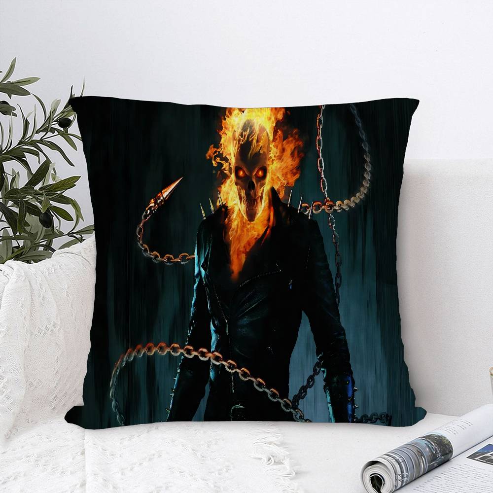 Ghost Rider Personalized Picture Text Home Decorative Pillows Household Gifts 45x45cm