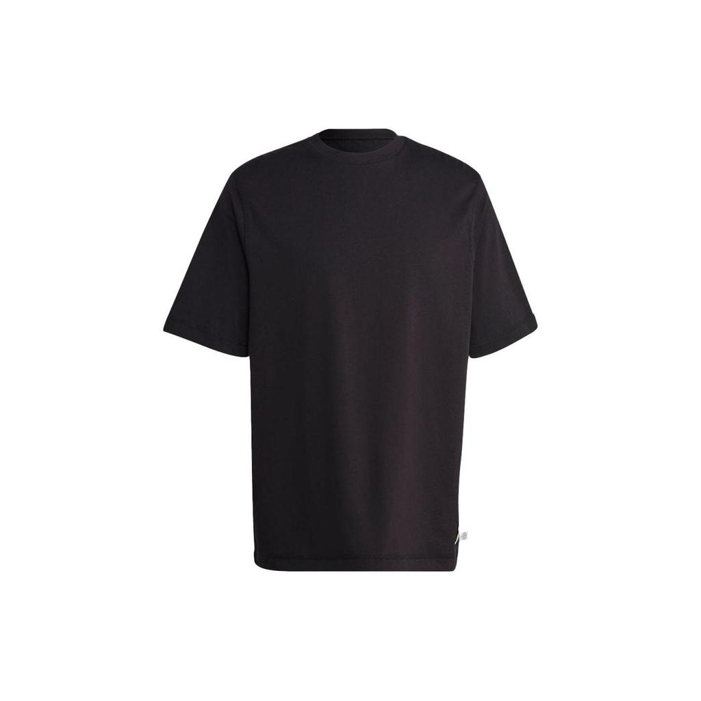 Adidas T Shirts Men's Jet Black Crew Neck Moderate Straight Fit IC4104