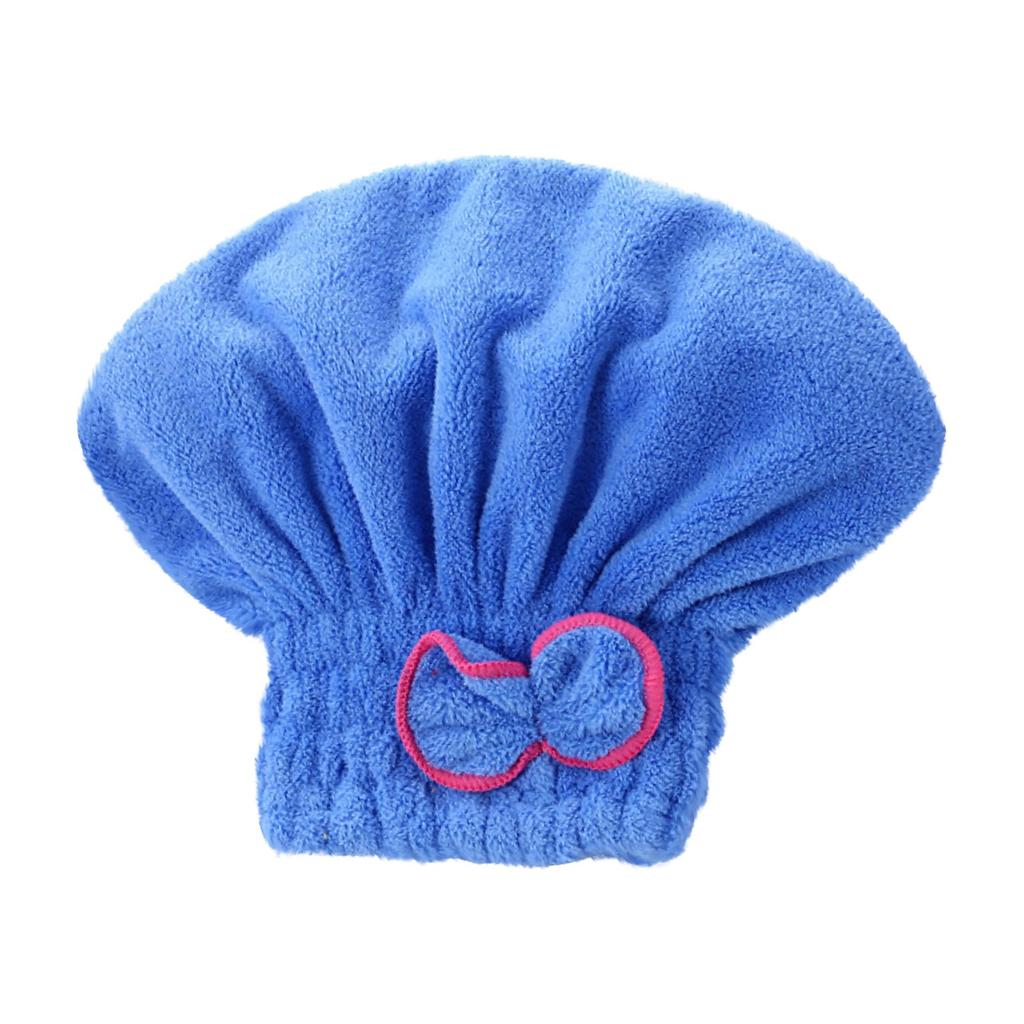 Шапочка для сухих волос для женщин с бантом, бархатная шапочка принцессы кораллового цвета, суперабсорбирующее полотенце для сухих волос, быстросохнущая повязка на голову, шапочка для душа