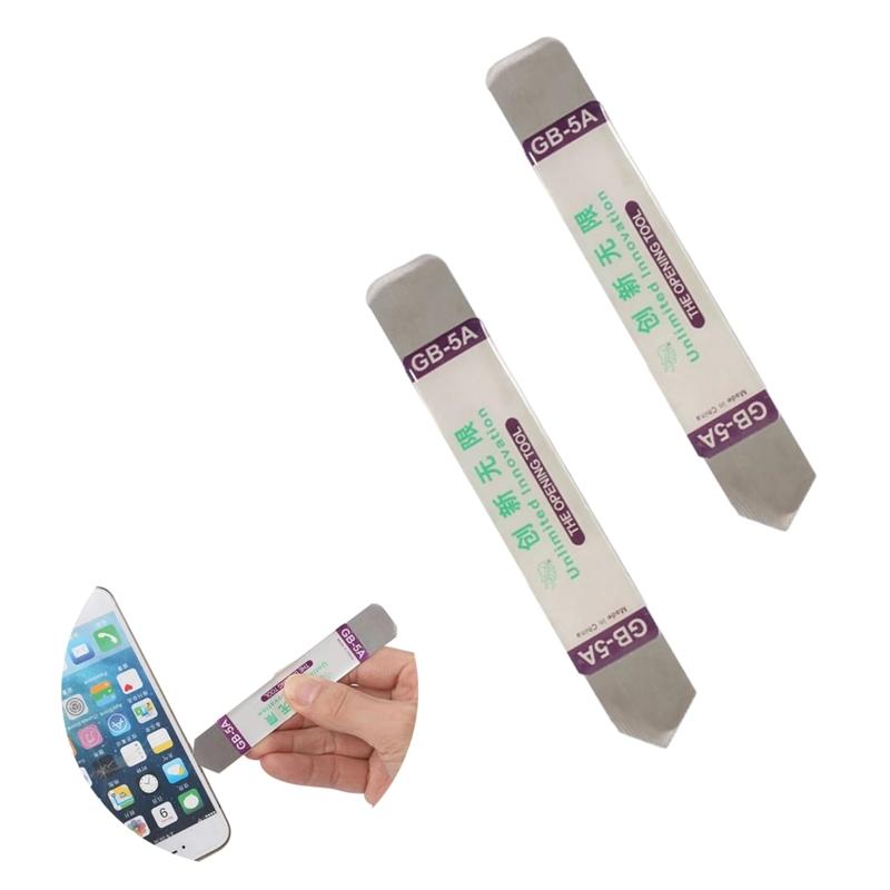 5PCS Flat Spudger Soft Thin Opening Pry Tool Metal Bar Opener for Mobile Phone Broken Screen Glue Removal Opening Tools