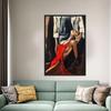 Романтическая пара холст, Сексуальная пара холст, Современный декор холст, Искусство для спальни, Персонализированный подарок учителю,