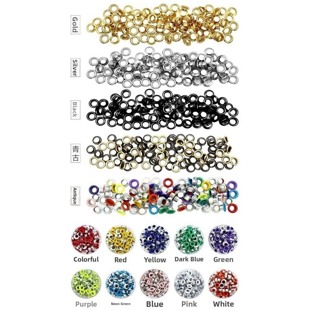 Heavy-Duty Punching Grommet Eyelet Pliers Kit  for Bookbinding, Leather & Fabric