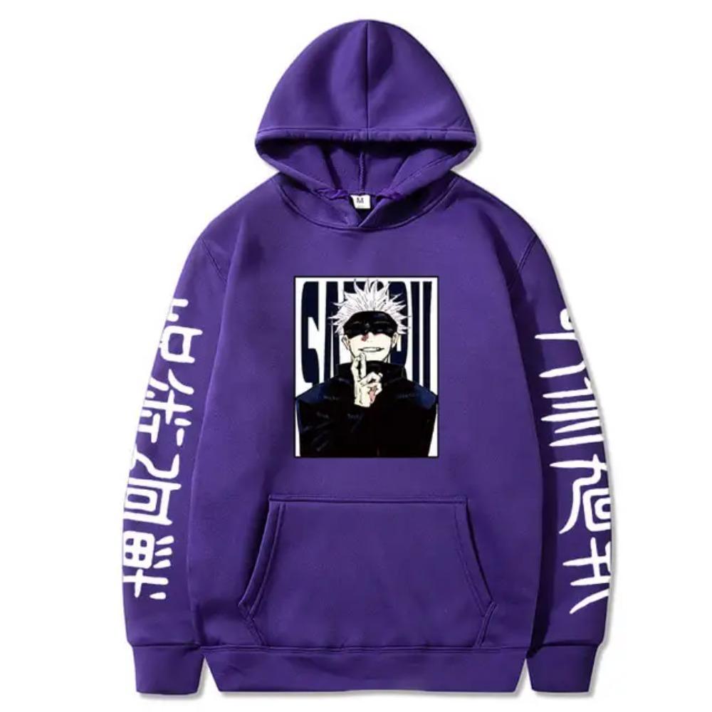 Jujutsu Kaisen Hoodies Anime Harajuku Satoru Gojo Graphic Men/Women Sweatshirts Pullovers Long Sleeves Streetwear Tops