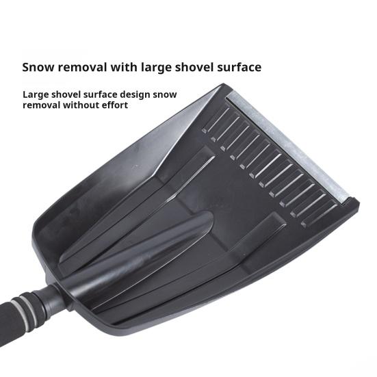 Car Snow Shovel Adjustable Length Foldable Emergency Snow Shovel for Car Portable Snow Shovel for Driveway Camping Garden Mud And Snowman