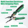 1/2 шт. Инструмент для снятия изоляции 8 в 1 с тестером напряжения Портативный из легированной стали для кабелей Толстый Тонкий