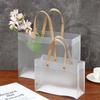 High-quality Supplies Decor Translucent Tote Package Gift Wrapping Frosted PP Bags