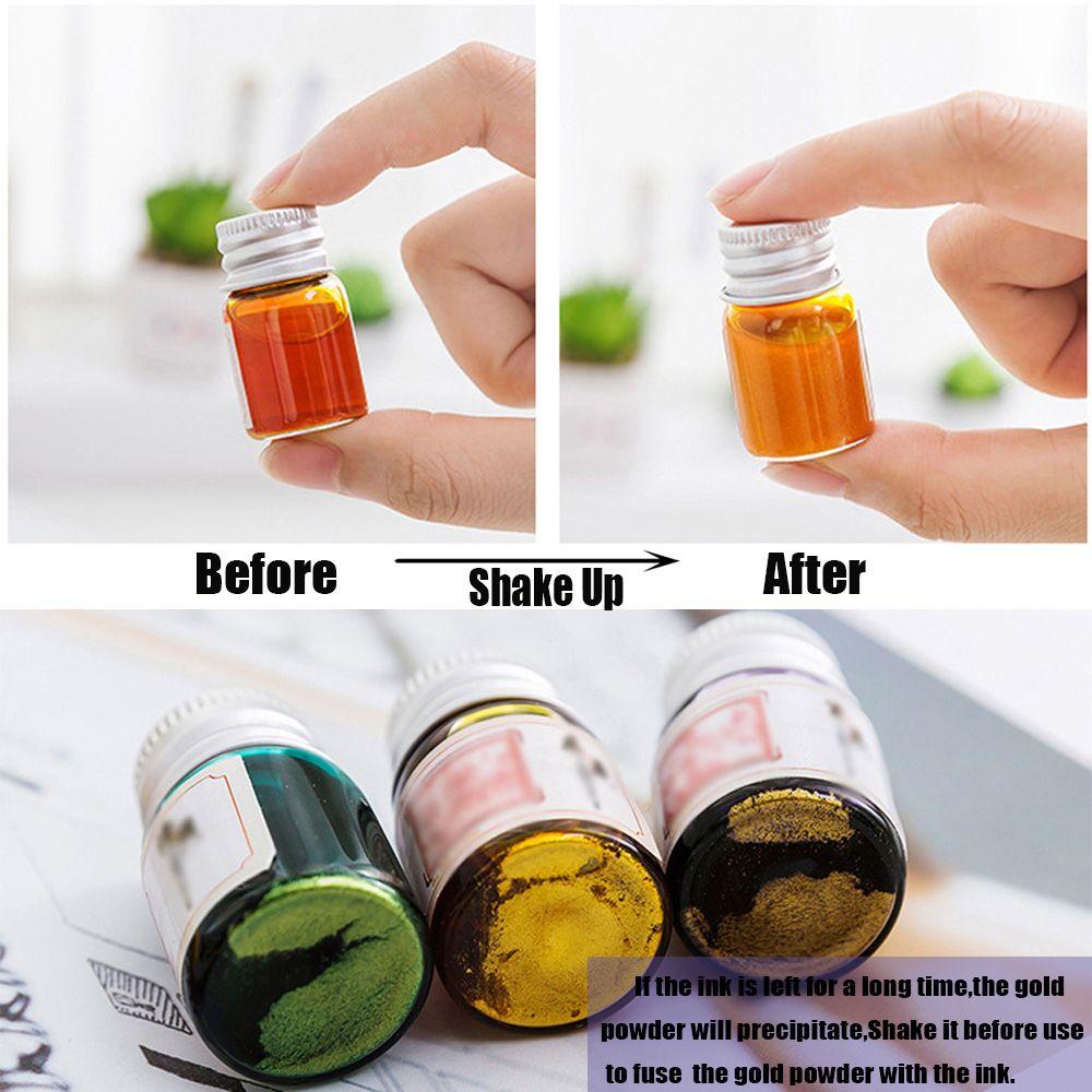 5 мл новые школьные принадлежности канцелярские принадлежности неуглеродные блестящие чернила для росписи подписи ручка цветные чернила