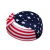 American Flag Print Twisted Headband Elastic Wide Hair Band For Women 4th Of July Patriotic Accessory National Flag Hairband