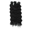 Anna Twist Crochet Braids 3Pcs 24Inch 300G Ombre Blue Yellow Rainbow Water Deep Wave Sliver White Synthetic Hair Extension Wavy
