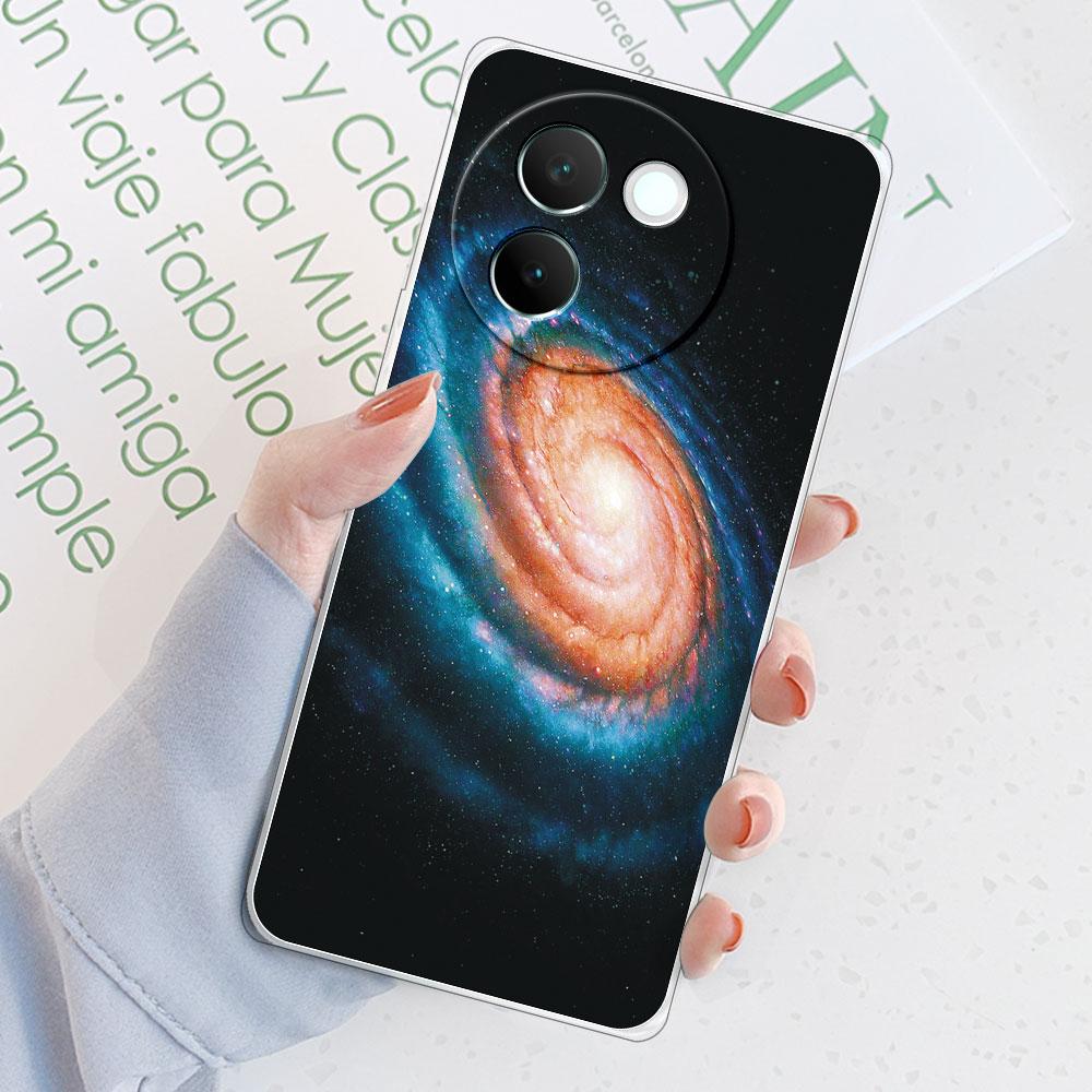 Для Vivo V30E 5G Чехол Задняя крышка Для Vivo Y200i 5G Funda Ударопрочный Прозрачный Мягкий Силиконовый Чехол для Телефона на Vivo T3X 5G Защитный Coque