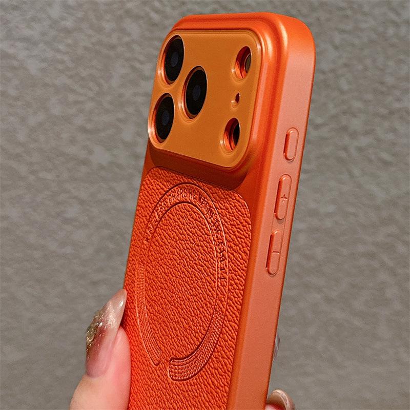 Магнитный чехол для iPhone 17 Pro Max с 17 кожаными текстурами