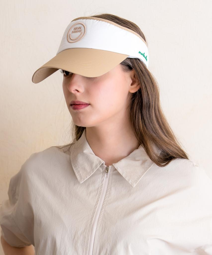MONBIRDIE GOLF Козырек от солнца Smile Бежевый
