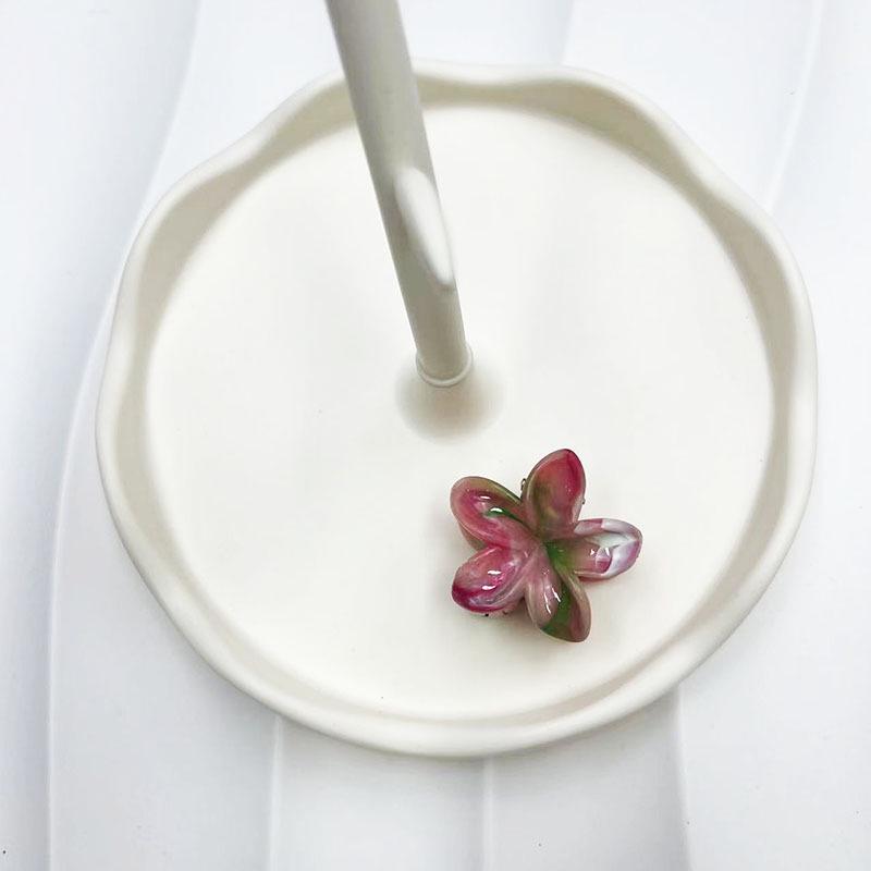 Европейский и американский Франжипани 4 см Модный зажим-краб для волос для пляжного отдыха