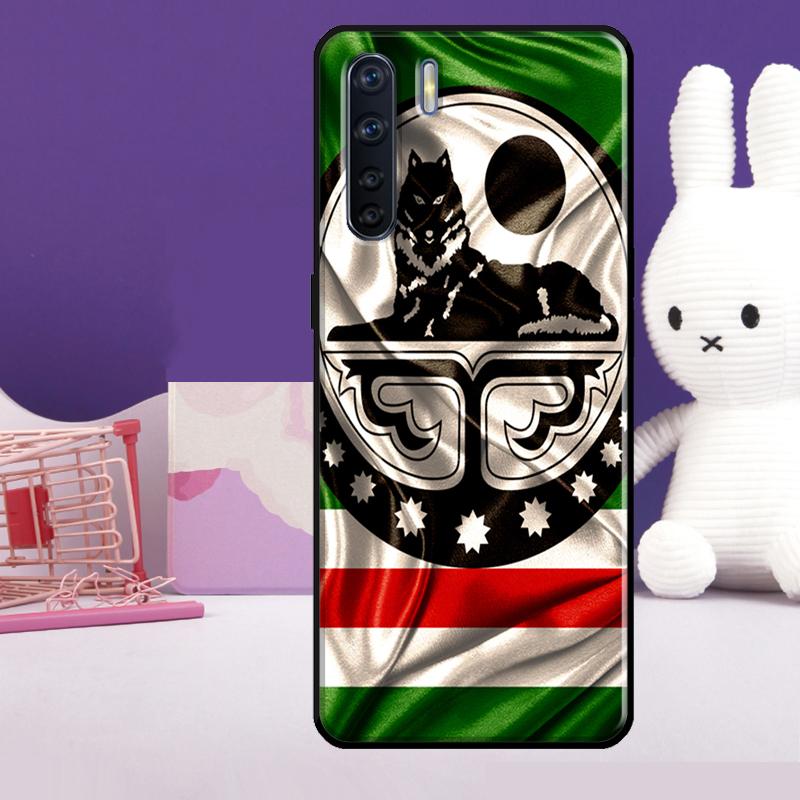Чечня Волк Чеченский Флаг Чехол Для Oppo A18 A38 A78 A98 A58 A60 A80 A40 A96 A76 A16 A94 A74 A54 A15 A17 A57 A77 A5 Pro