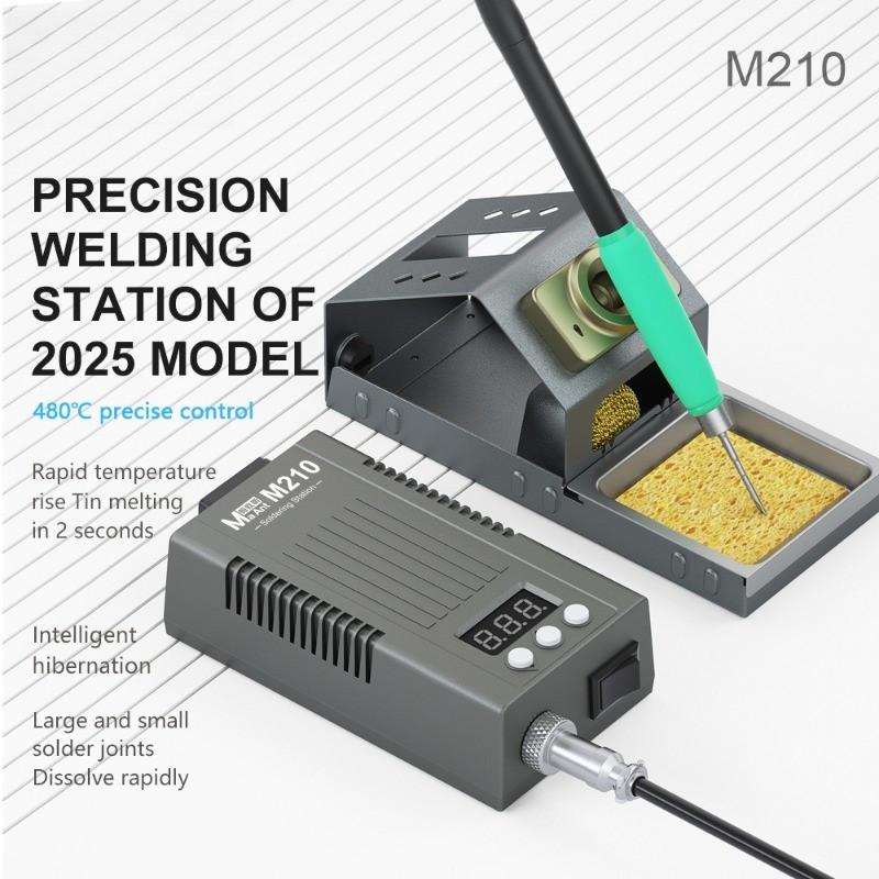 M210 Прецизионная Портативная Сварочная Станция Маленькая Умная Паяльная Станция Мобильный Телефон PCB IC Ремонт Сварочные Инструменты
