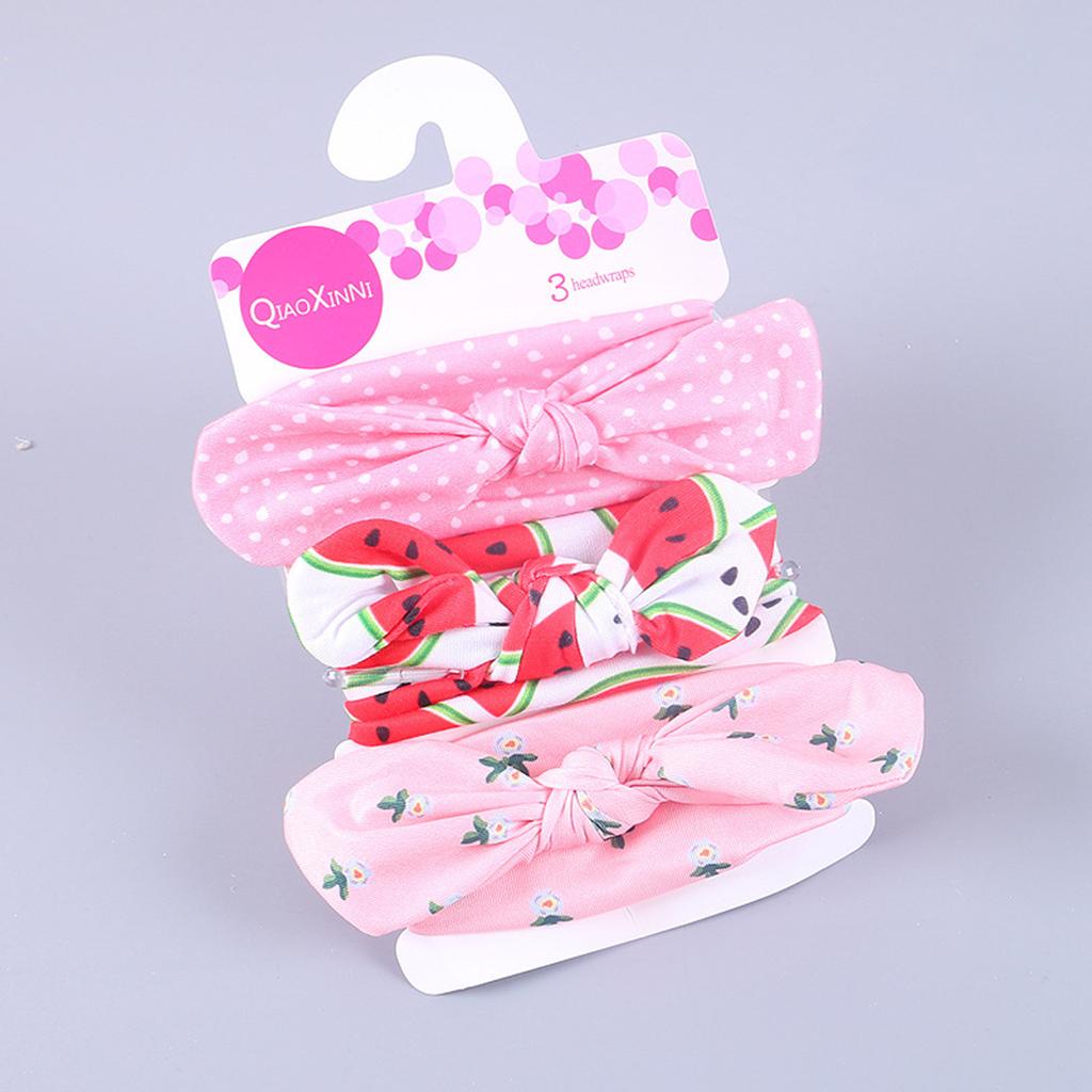 3 шт., повязка на голову с бантом для новорожденных девочек и мальчиков, аксессуары для головных уборов