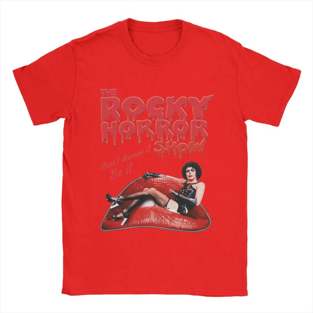 Vintage The Rockys Horror Picture Show T-Shirts Crewneck 100% Cotton T Shirts Short Sleeve Tees 4XL 5XL Clothes