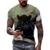 New 3D Animal Panther Graphic T Shirts Summer Fashion Men Casual Streetwear Trend Personality Print Round Neck Short Sleeve Tee