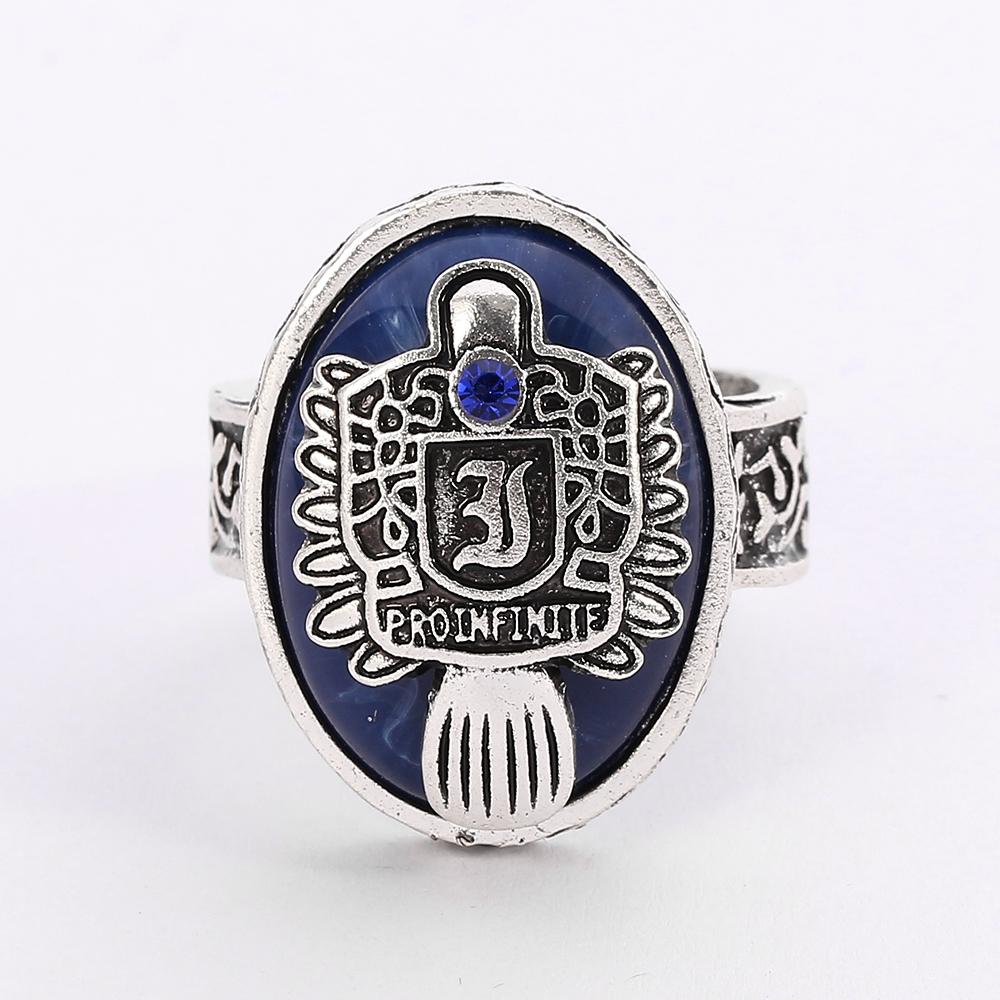 Дневники вампира Кольцо А-Я 26 Букв Для Женщин и Мужчин Алфавитные Инициалы Готическая Бижутерия Сальваторе Дэймон Возрожденный Кольцо Дневного Света