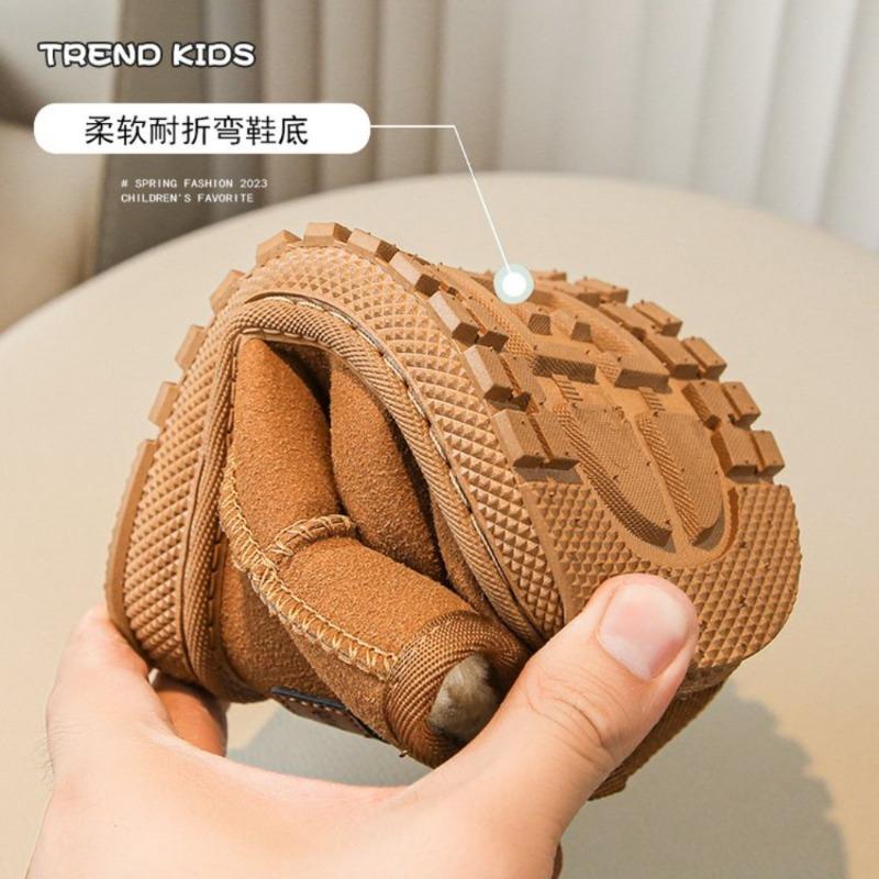 2024 Fashion Children Snow Boots Girls Boys Baby Plush Ankle Boots Kids Winter Warm Cotton Shoes Outdoors Sneakers