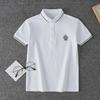 Летняя детская хлопковая рубашка-поло с коротким рукавом 2023 г. — школьная форма в корейском стиле