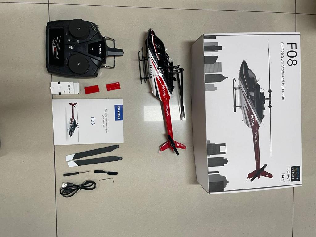 Вертолет с дистанционным управлением, с бесщеточными двигателями, удержанием высоты, гироскопом, функцией позиционирования по оптическому потоку