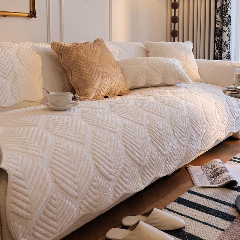 Medieval Sofa Cushion Plush Autumn And Winter Leather Sofa Cover  New Thickened Sofa Towel Cover Cushion