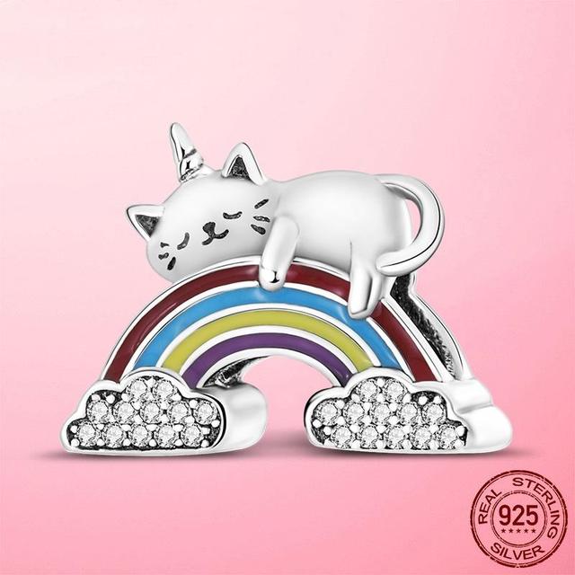 925 Sterling Silver O Pendant Love Heart Snake CZ Clip Charm Beads Fit Original Women Bracelet Bangle Silver 925 Jewelry