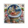 1024Pcs/Set Christmas Faux Crystal Ball Jigsaw Puzzle Winter Holiday Reindeer Sleigh Santa Claus Puzzle Home Decoration