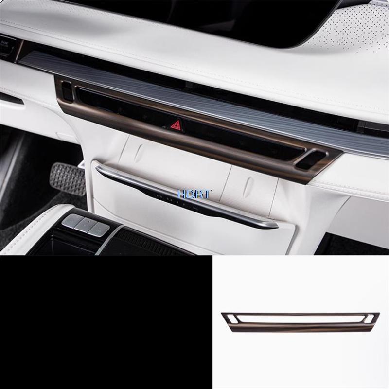 Car Peach Wood Interior Sticker Gear Shift Window Control Panel Air Vent Outlet Cover For Buick GL8 Avenir Luxury PHEV 2024 +