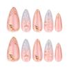 Горячая распродажа Капля воды Миндаль Нейл-арт Накладные ногти 3D Европейский и американский Горячая распродажа Накладные ногти Носимые накладки для ногтей