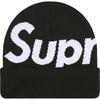 Supreme Черная шапка с большим логотипом