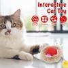 Электрический кошачий мяч Силиконовая интерактивная игрушка для питомцев Несколько режимов Умный катящийся кошачий мяч с шнурком Перезаряжаемый Автоматически двигающийся мяч для питомцев