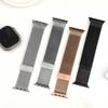 Толстый металлический ремешок для Apple Watch Band Ultra2 3 49мм 46 45мм 41мм 40мм 44мм Миланский ремешок Браслет iWatch series SE 11 10 9 8
