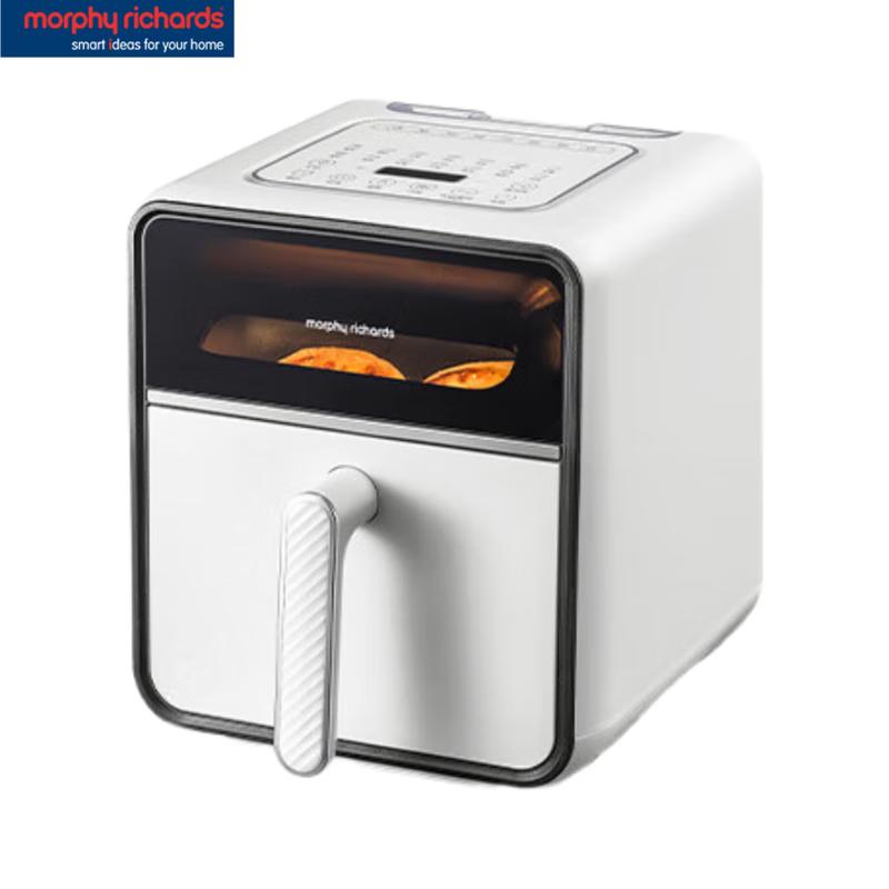 Мультипечь Morphy Richards 4 л с прозрачной камерой, аэрофритюрница и пароварка, китайская вилка (адаптер в комплекте)