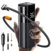 Накачка шин, портативный воздушный компрессор для автомобиля, велосипеда, моторный шар, 12 В, небольшой воздушный насос, 150 фунтов на квадратный дюйм, 38 л/мин с ЖК-дисплеем