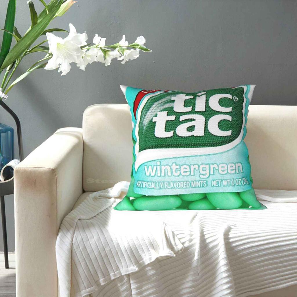Tictac Wintergreen Наволочки Спальня Домашний Декор Tictac Wintergreen Конфеты Милые Оранжевые Payutrus Tic Tac Время Графика