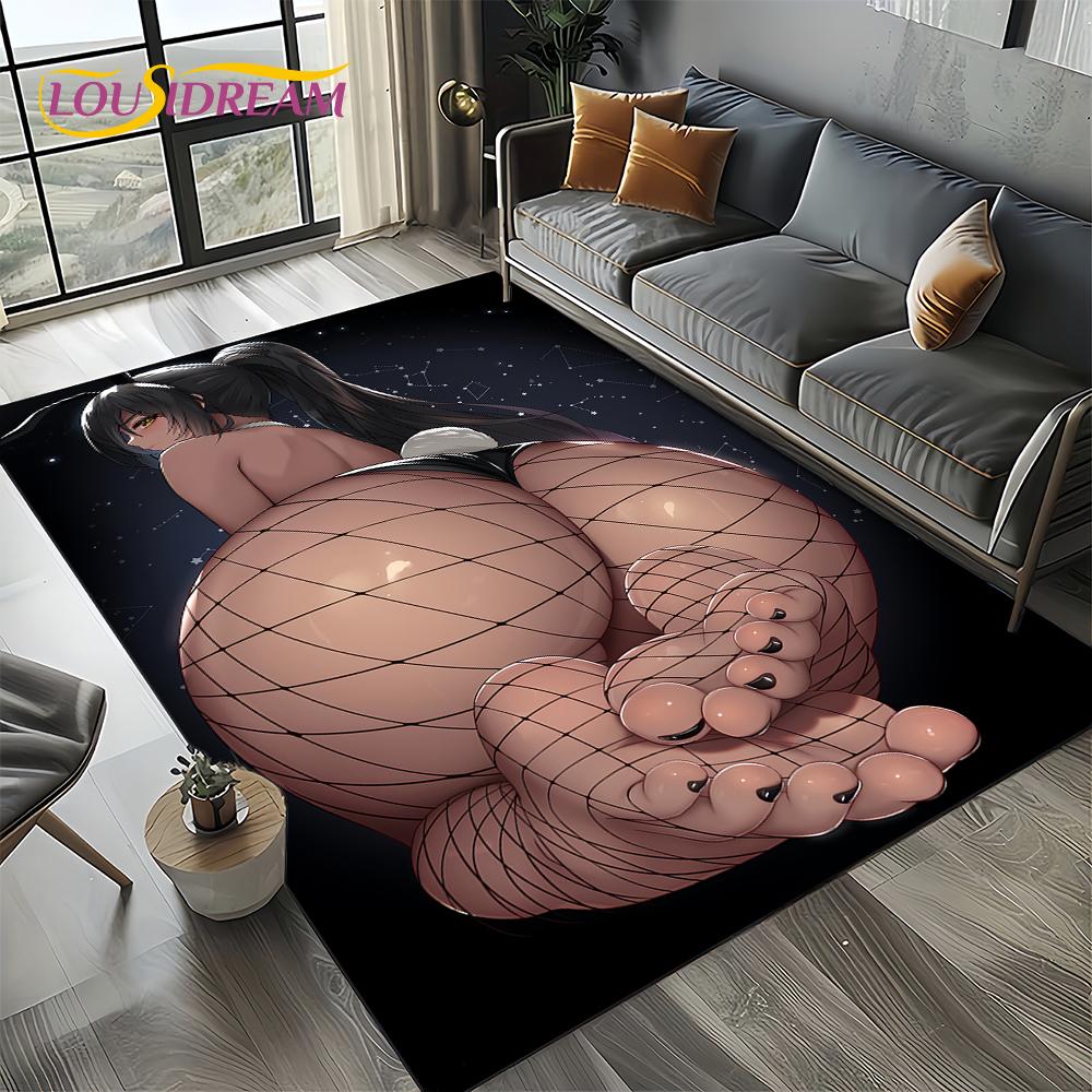 3D Сексуальное Кружево Красивая Девушка Леди Мультяшный Аниме Персонаж Ковер Коврик для Гостиной Спальни Дома Украшение Дивана, Нескользящий Напольный Коврик