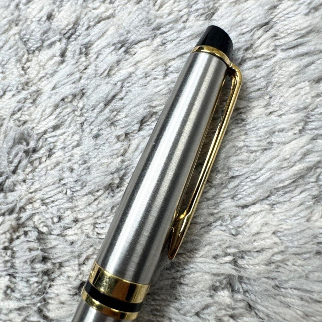 Used WATERMAN Ballpoint Pen Silver Gold