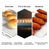 Сетка для барбекю, Охлаждающая решетка, Инструмент для выпечки, Нержавеющая сталь, Защита от ржавчины, Удобство, Кухонный гаджет, Моющийся, Долговечный