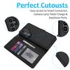Magnetic Leather Case for Samsung Galaxy S26 Ultra S25 Edge S24 Plus S23 FE S22 S21 S20 Note20 Hand Strap Detachable Card Wallet