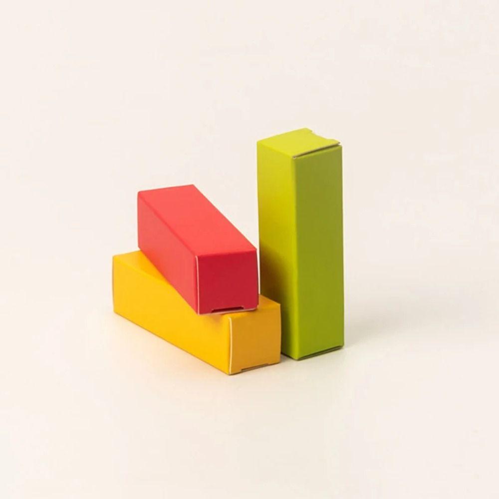 50 шт./лот маленькая картонная коробка для помады в тюбике крафт-бумага косметическая коробка-образец