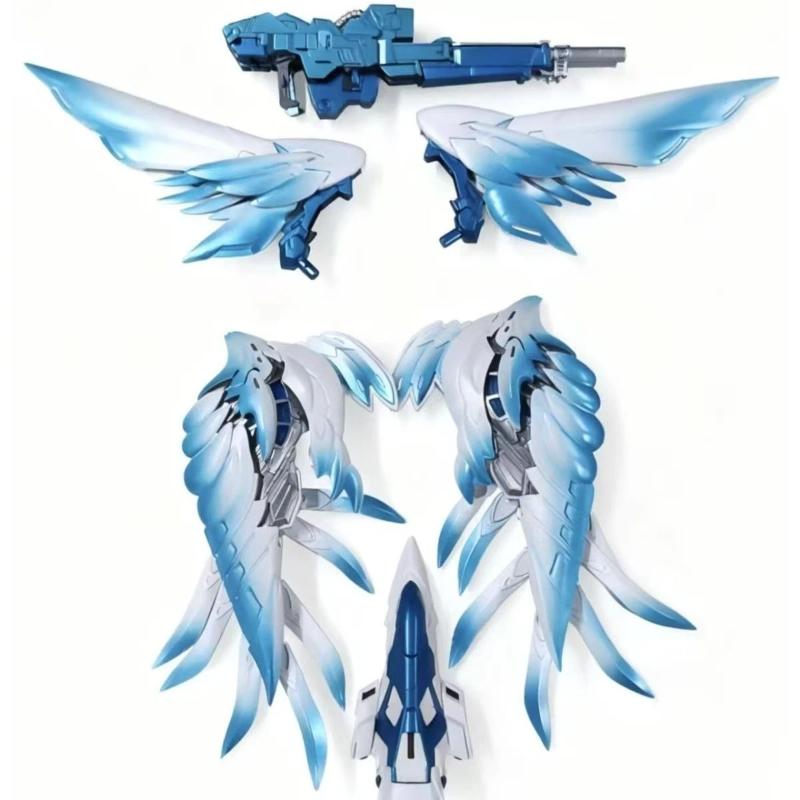Новый набор для сборки модели MGSD Glacier Blue Gradient Wing Assembly Model Kit Фигурки Игрушки С водяными декалями Подставка для дисплея Настольный коллекционный предмет