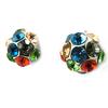 [M1902] - Дизайнерские серьги "Сисси" тутти фрутти (12 мм)
