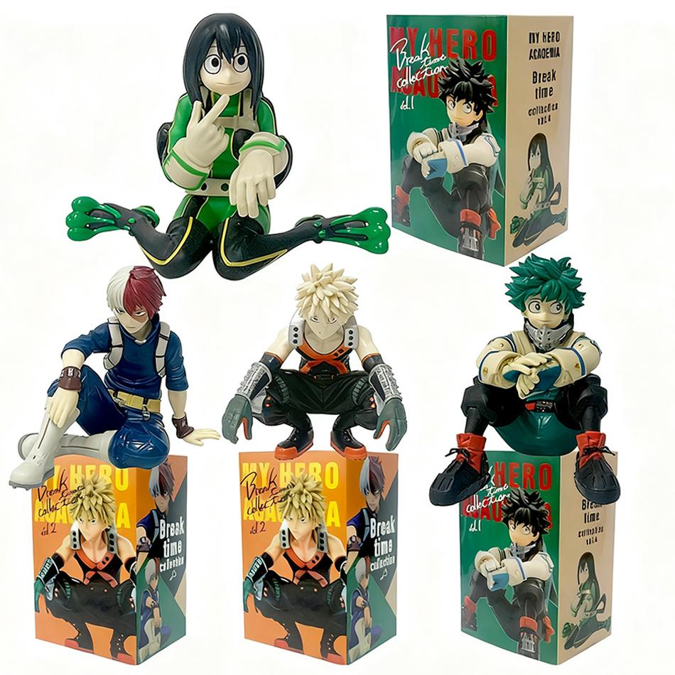 Christmas Hero Academia Anime Figure Asui Tsuyu Izuku Deku Bakugou Katsuki Action Figures Pvc Model Collection Series Toys Gifts