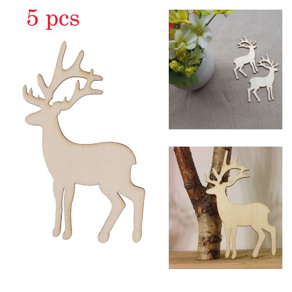 Decor DIY Tools Reindeer Hanging Card Christmas Decorations Christmas Tree Hanging Wooden Elk Decor