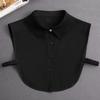 Fashion  Front Tie White Fake Collar for Women Stand Detachable Collar Fake Girls Vintage Lace Ladies False Blouse Collar