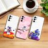 Мультяшный D-Diddl Чехол для телефона для Samsung S25, S24, S21, S22, S23, S30, Ultra, S20, Plus, Fe, Lite, Note, 10, Черный чехол