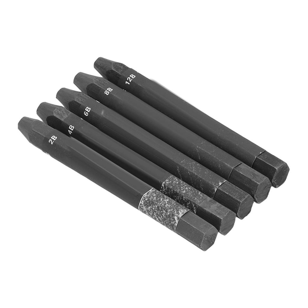 5 Pcs Graphite Sticks Water Soluble Safe Environmentally Friendly Hex Rod Graphite Stick Set for